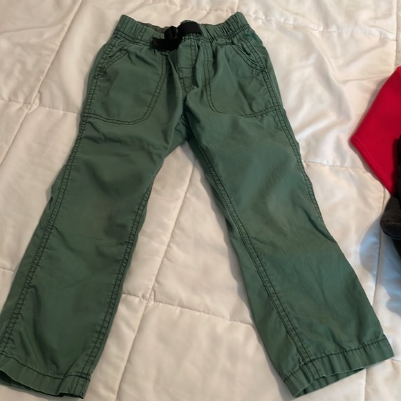 Lot of 3. Carters boys 4t. Red sweater. Gray slacks. Green cargo pants. - Picture 2 of 9
